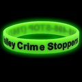 Glow in the dark silicone bracelet